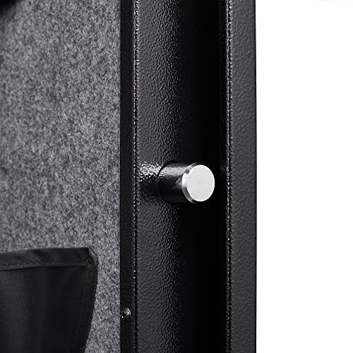 Black Digital Keypad Metal Gun Cabinet with Pistol Bag and Removable Shelf C674
