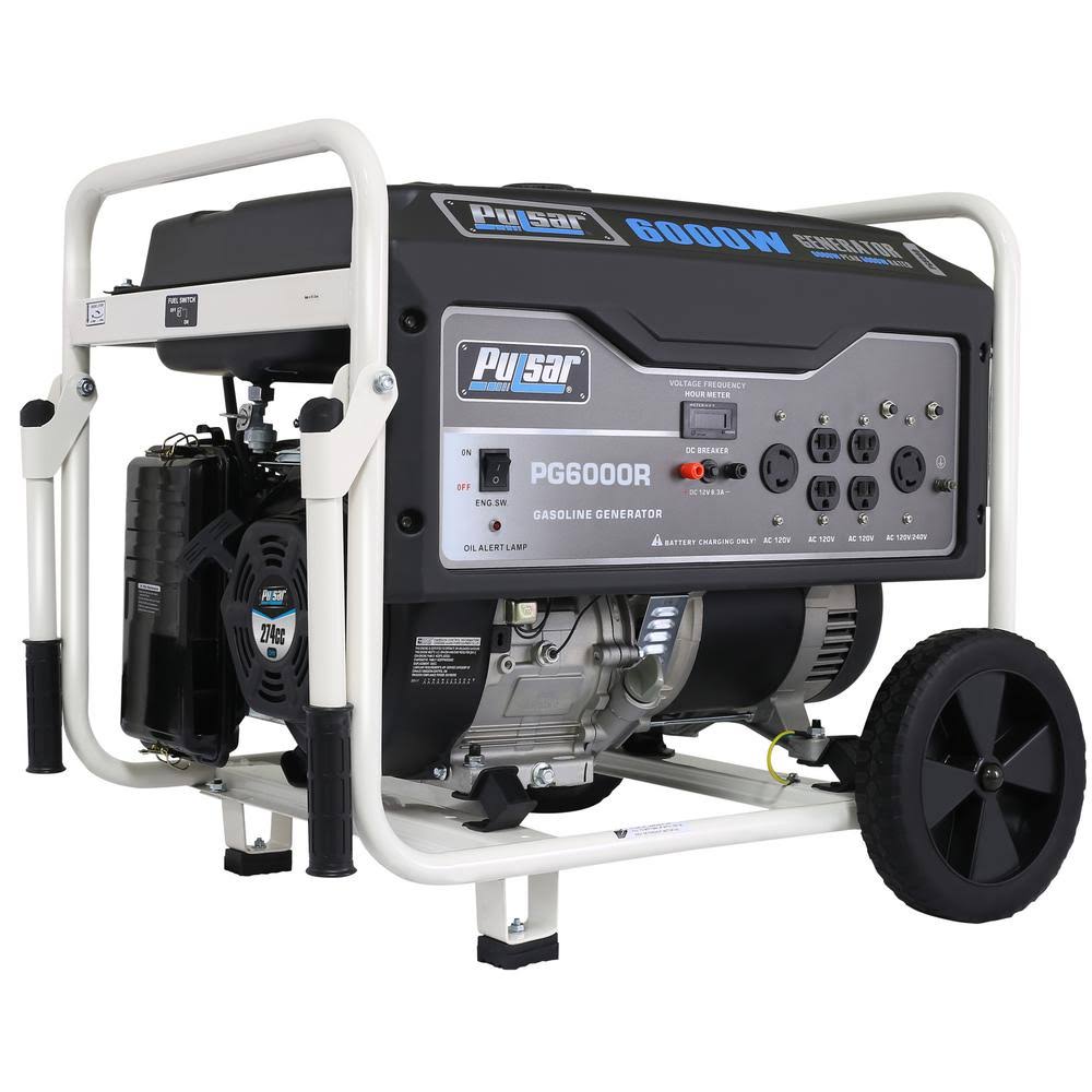 6,000 Peak Watt Gas-Powered Portable Generator H500623