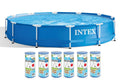12' x 30 Metal Frame Swimming Pool with Pump & Filters J449305