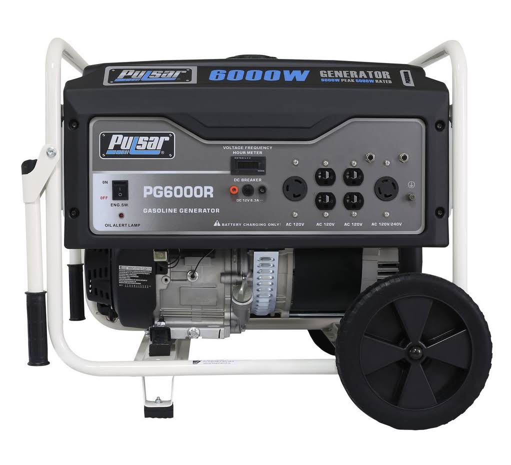 6,000 Peak Watt Gas-Powered Portable Generator H500623