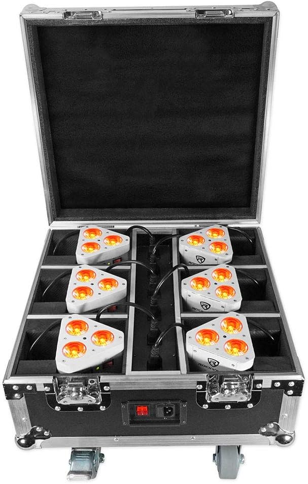 54w RGBWA+UV Rechargeable Battery Wireless DMX Par Light Y705