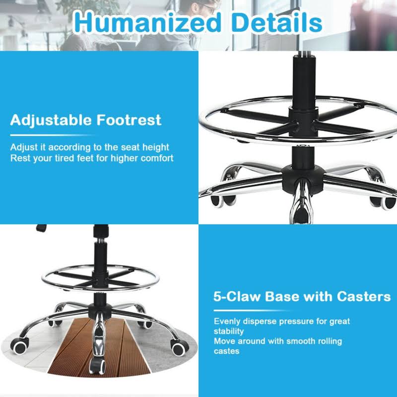 Adjustable Height Mesh Drafting Chair R28553