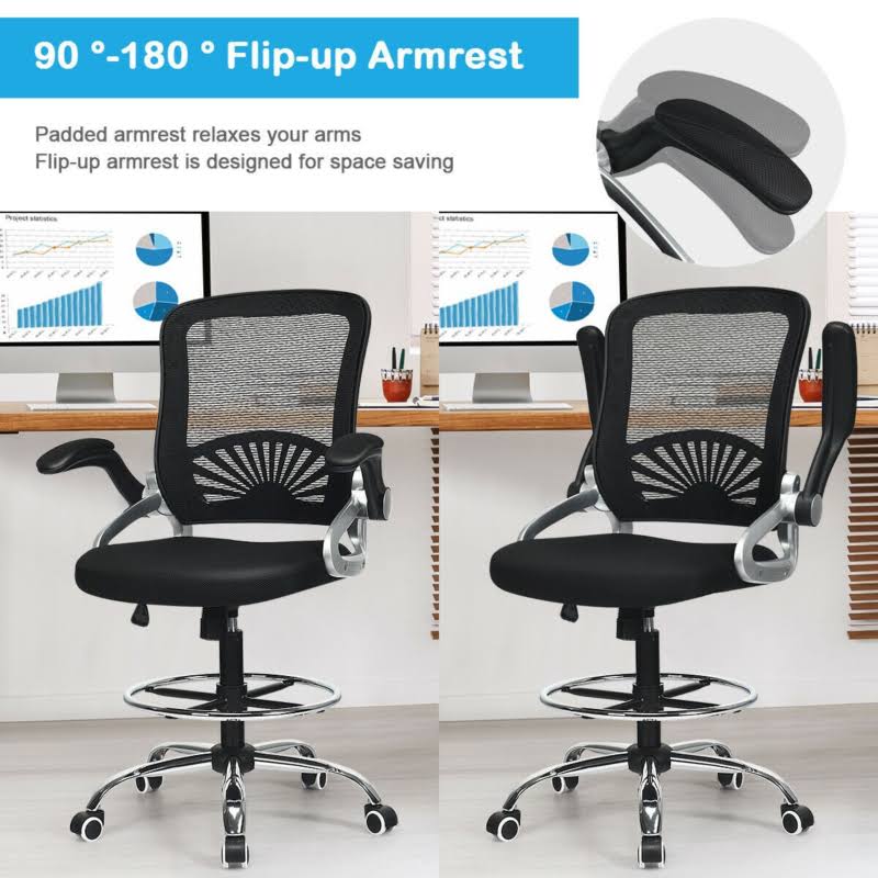 Adjustable Height Mesh Drafting Chair R28553