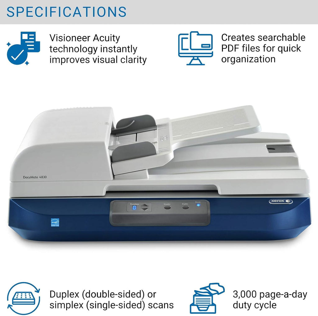 Duplex Document Scanner with Flatbed I509