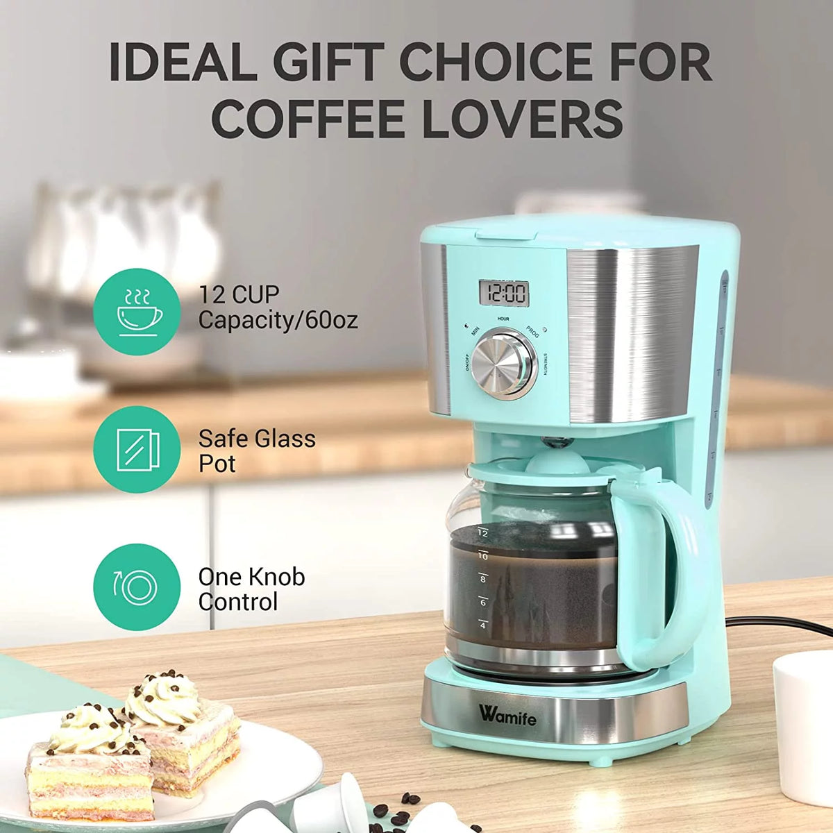 12-Cup Programmable Coffee Maker with Timer S22615