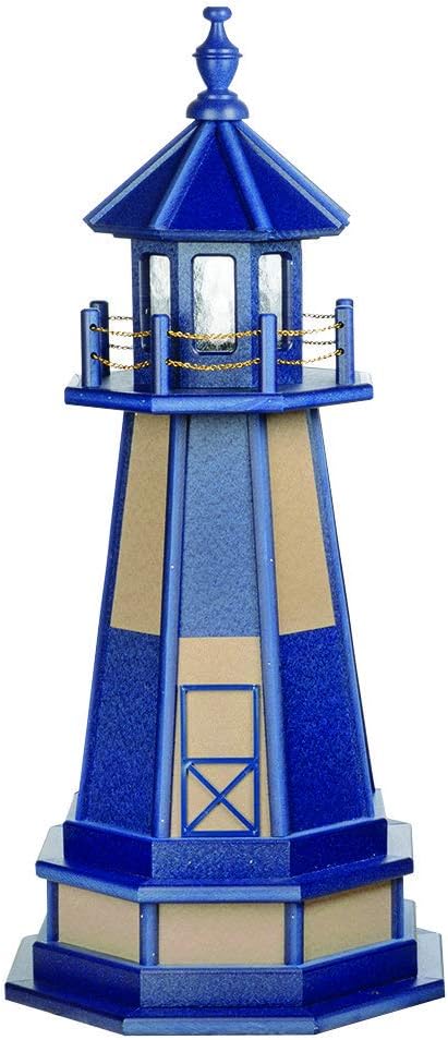 Decorative Lighthouse with Base Wood Turf Green Weatherwood A454