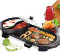 Black Electric Hot Pot and Smokeless BBQ Grill D577