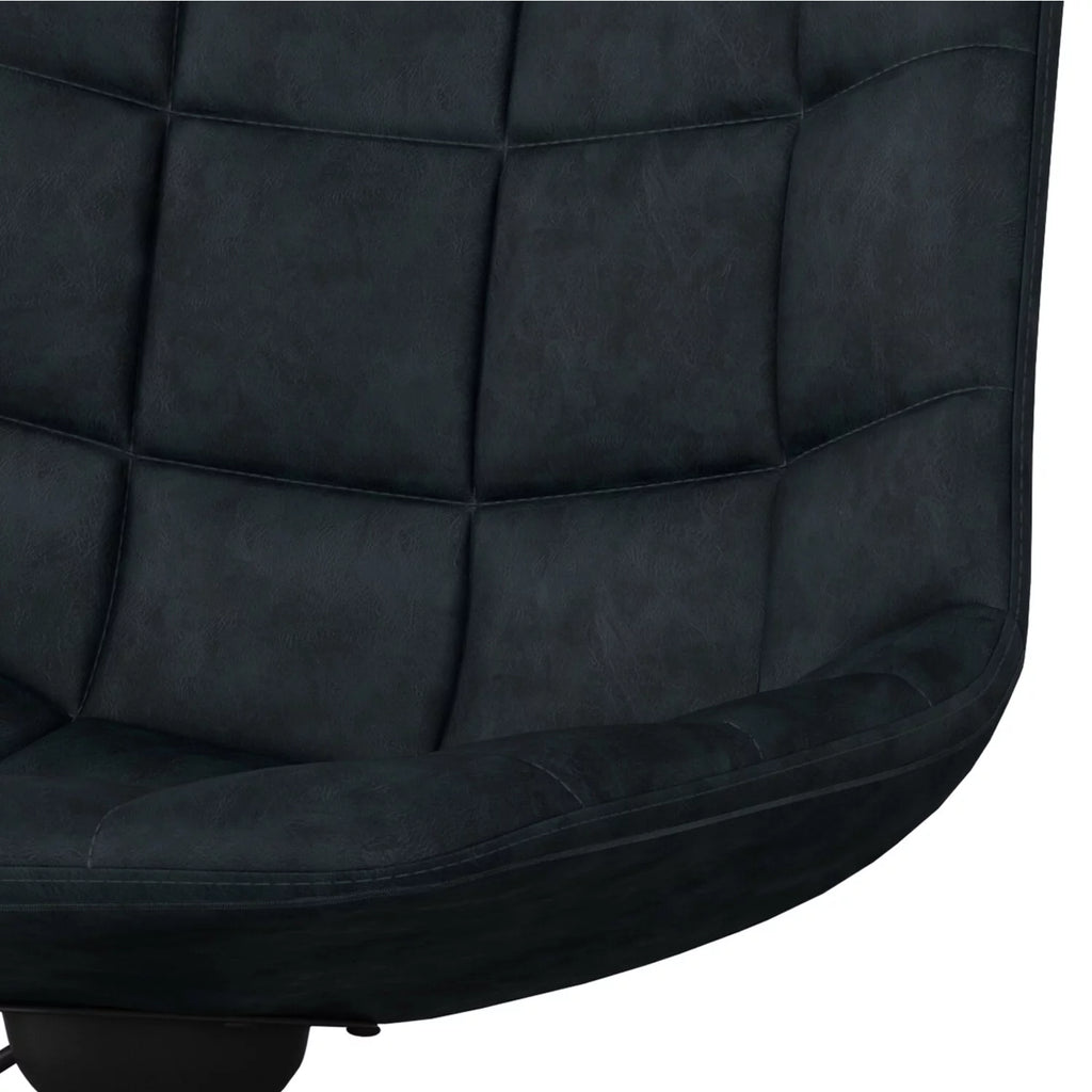Distressed Blue Adjustable Swivel Office Chair O470787