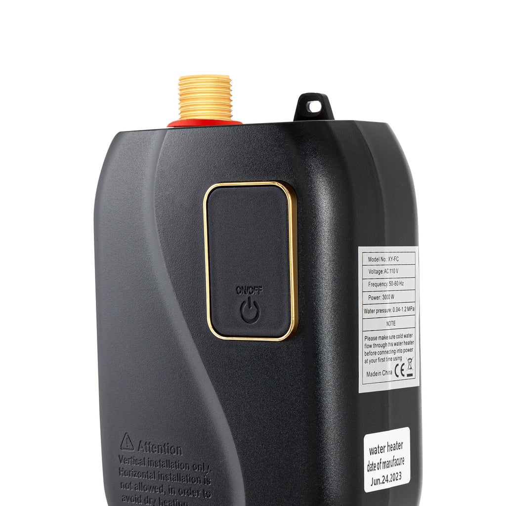 110V 3000W Mini Instant Electric Tankless Water Heater with LCD Digital Display N747045