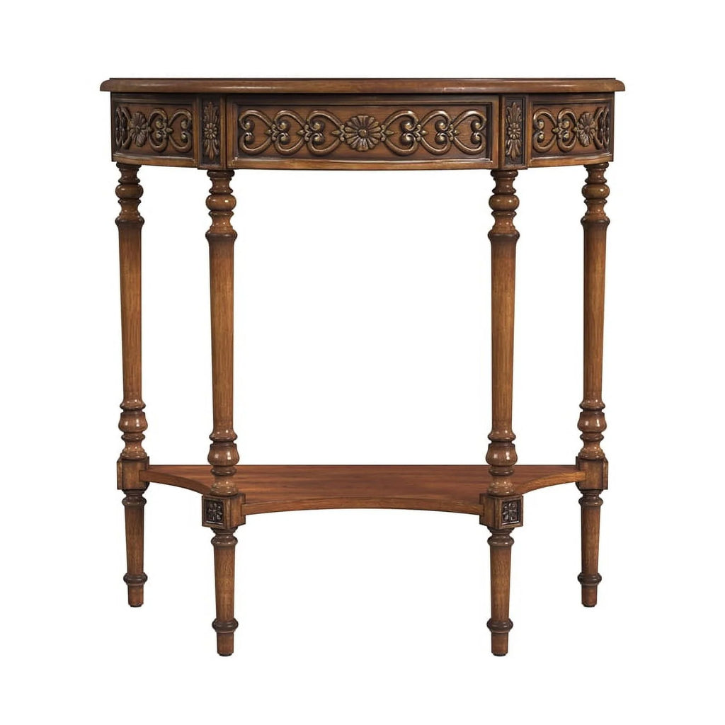 Antique Cherry Demilune Console Table J487709