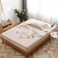 Queen Khaki Packable Travel Airbed Sheet Set with Carrying Bag F73561