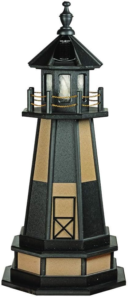 Decorative Lighthouse with Base Wood Turf Green Weatherwood A454
