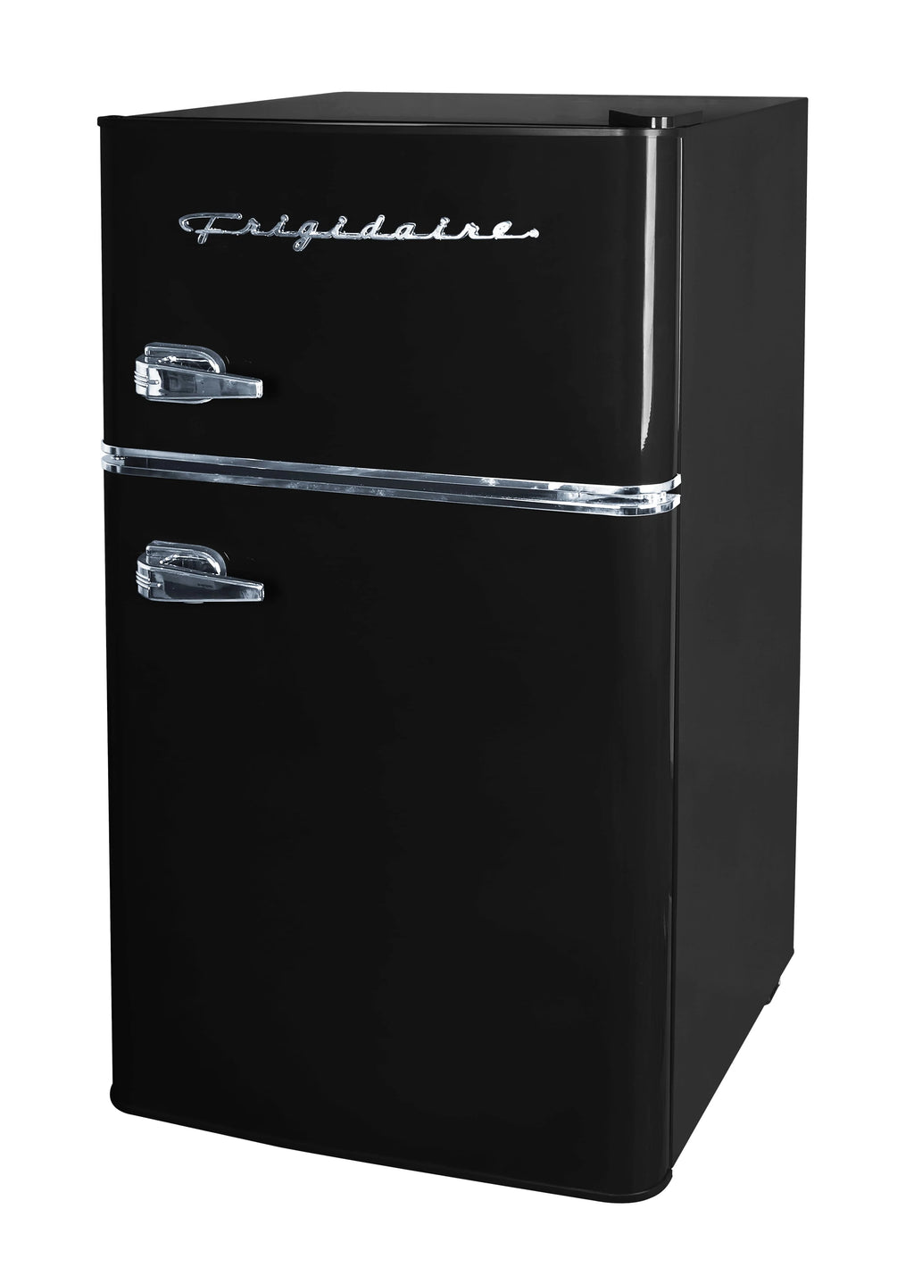 Black 3.1 Cu Ft Two Door Compact Refrigerator with Freezer H6066