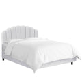 White Shell Velvet Bed J390