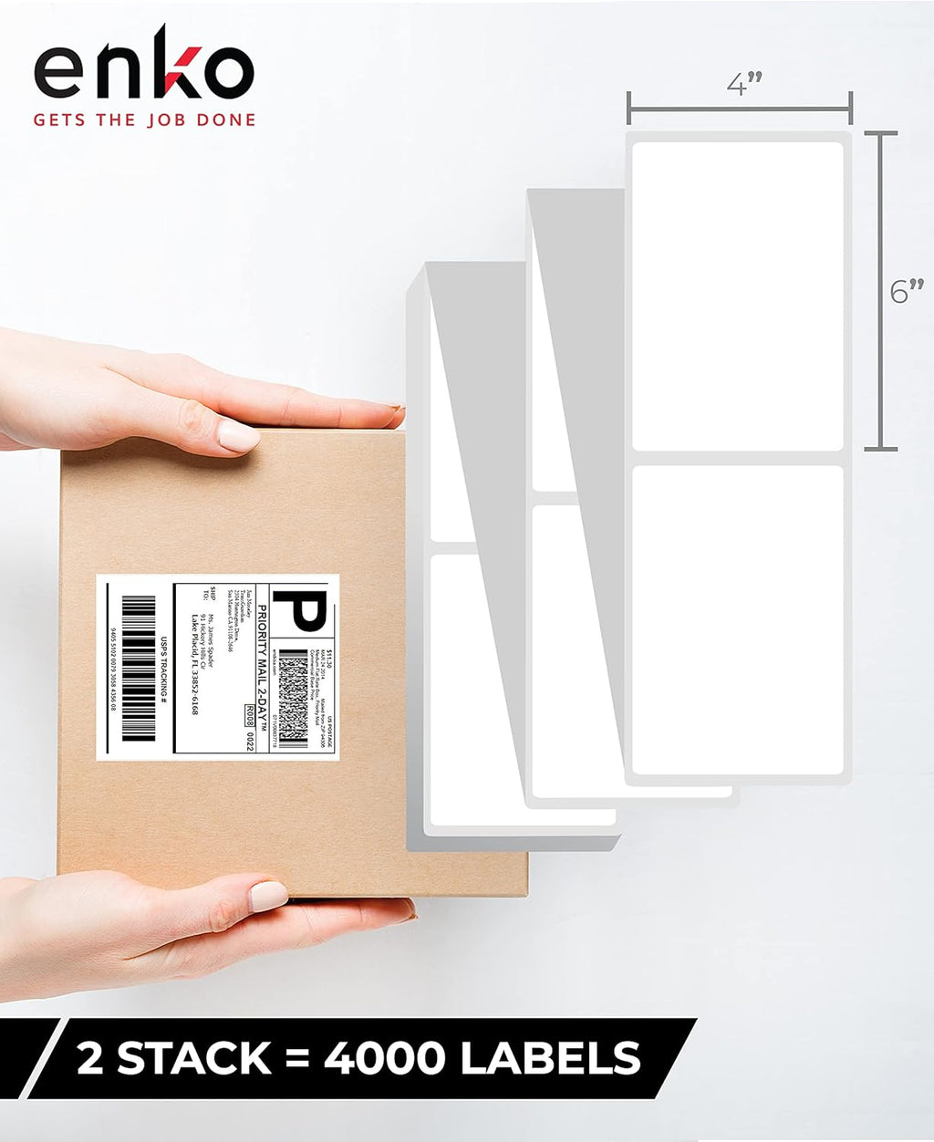 4 x 6 Direct Thermal Address & Shipping Labels V51912