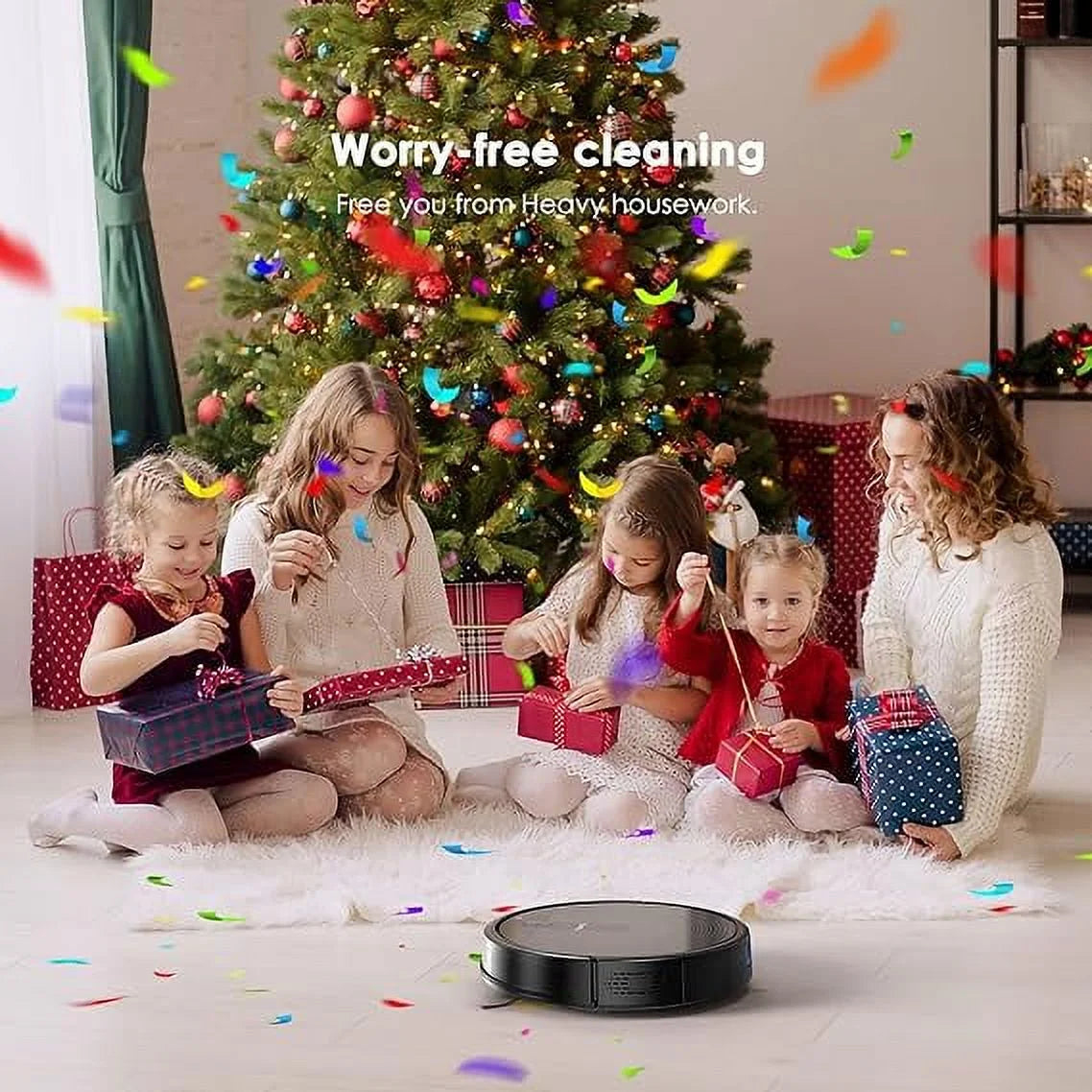 Black Robot Vacuum Cleaner 2700Pa K9486