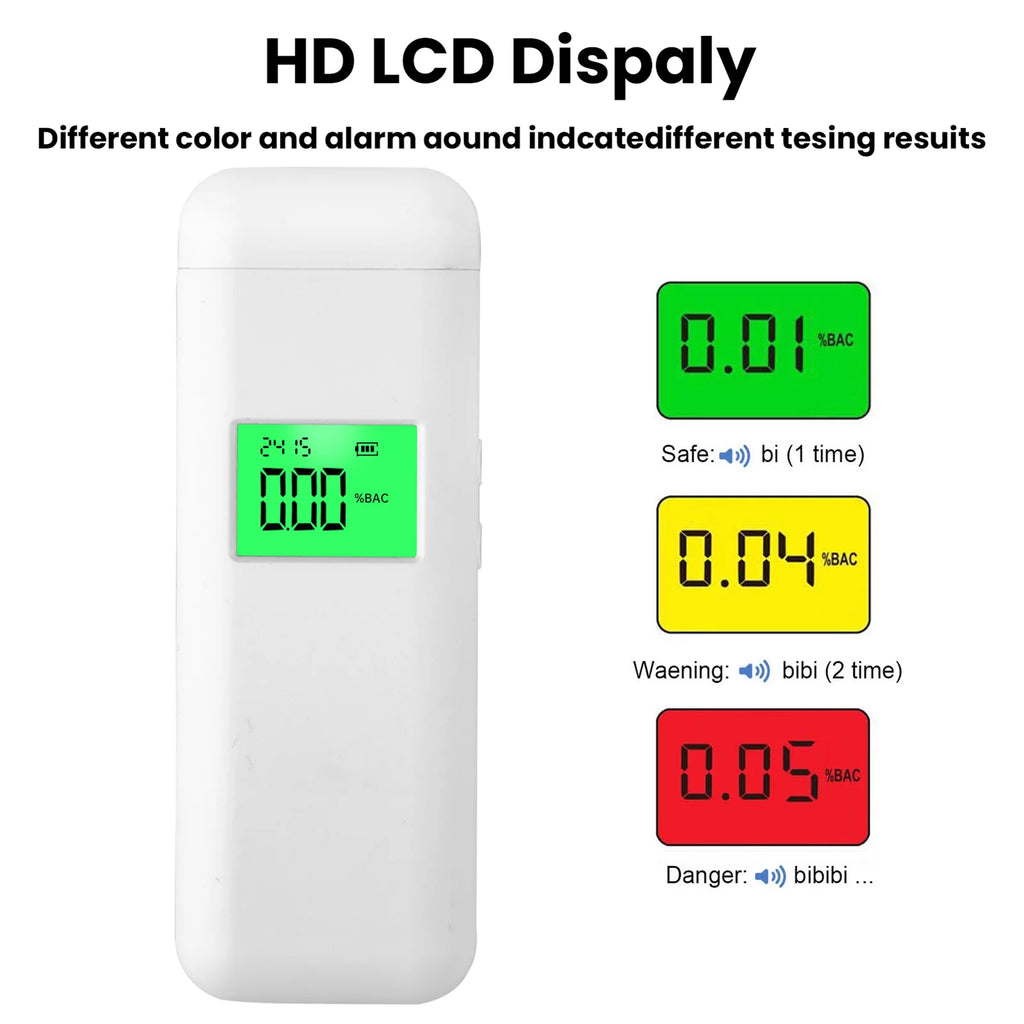 Portable Breathalyzer with LCD Display D86648