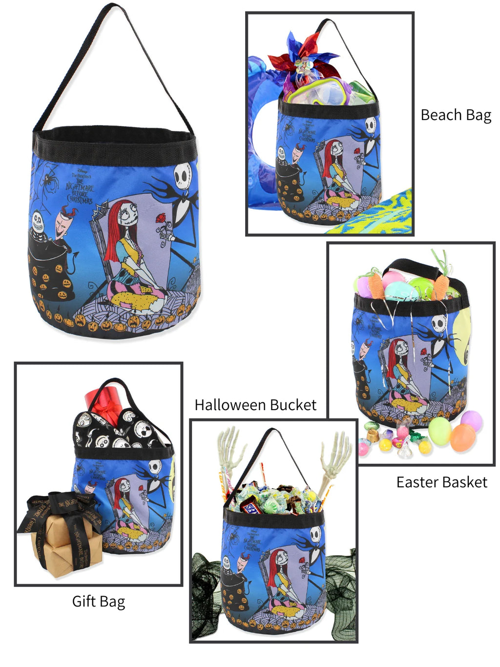 Collapsible Bucket Toy Storage Tote Bag N6302
