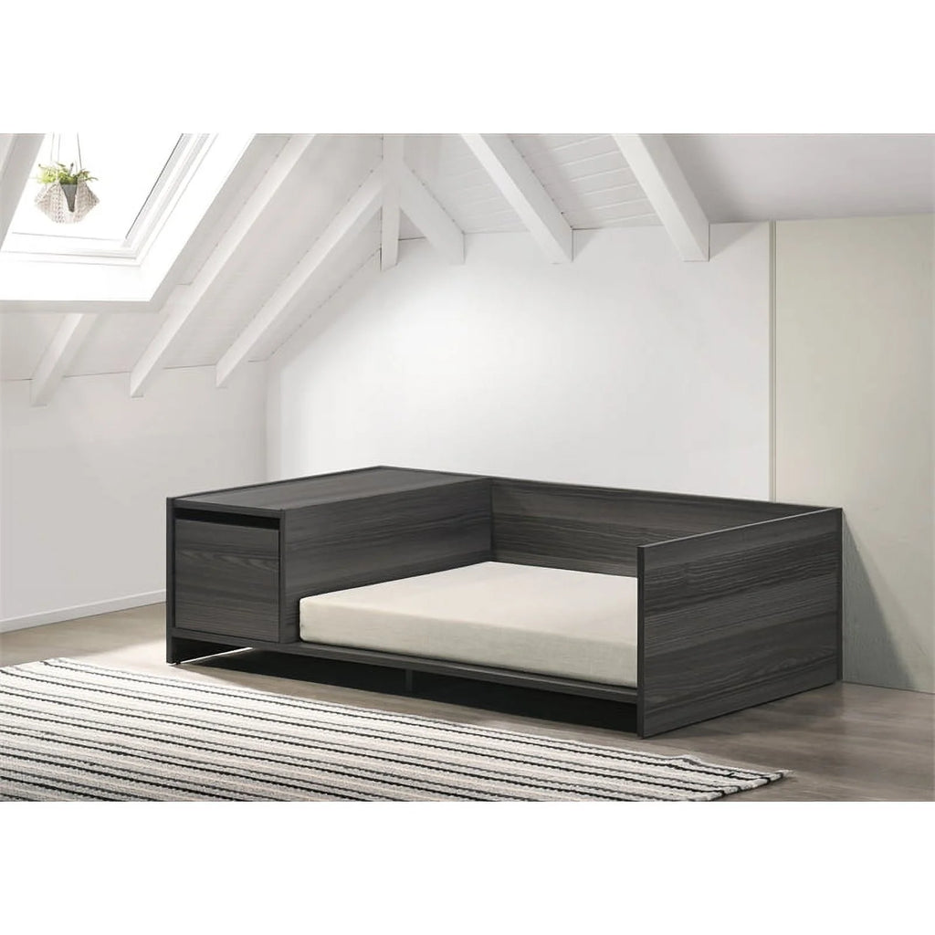 Dark Gray Off White Pet Bed with Cushion M96512