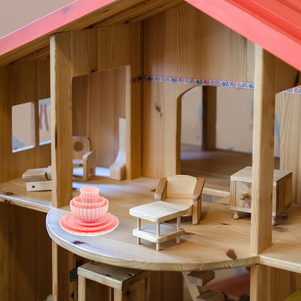 8 Pcs Dollhouse Toy Set Mini Kitchen Accessories Tiny Children’s Toys Room Model Miniature Cooking S74529