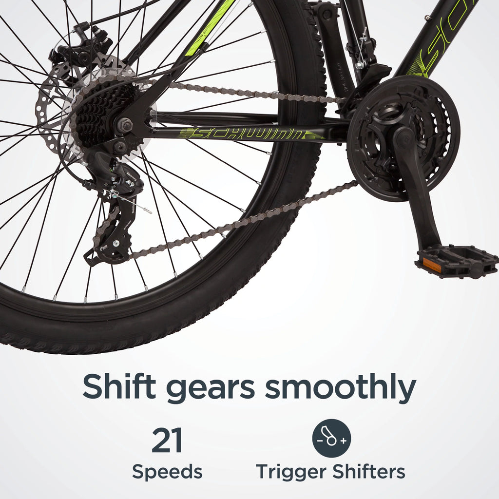 26-inch 21 Speed Black Mountain Bike F2525