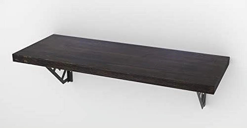 Wall Mounted Desk Table 24X14 Rustic Burn S830