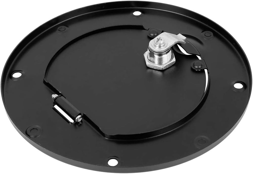 Black Locking Gas Cap Fuel Filler Door Cover Pack of 2 J1390