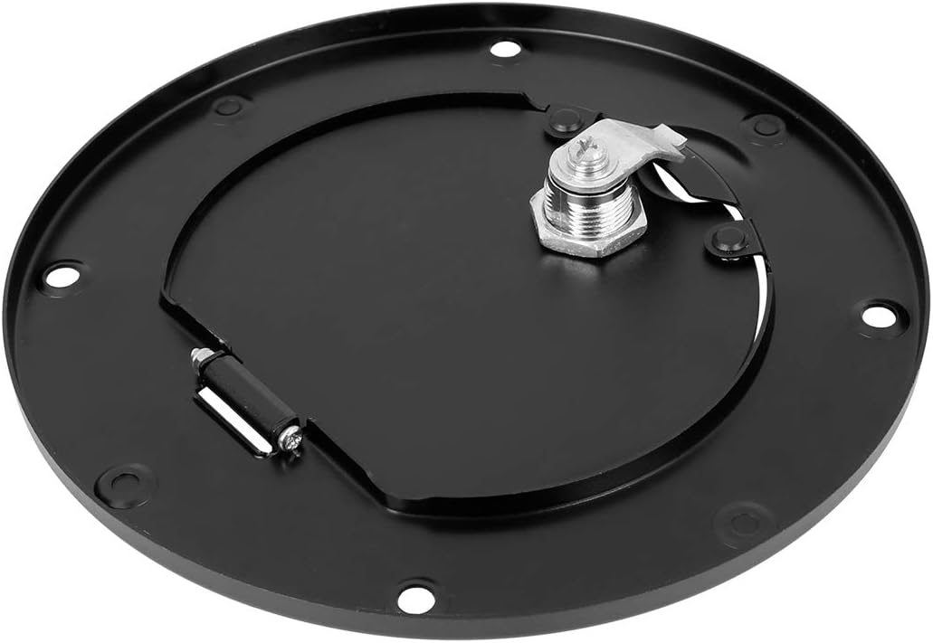 Black Locking Gas Cap Fuel Filler Door Cover Pack of 2 J1390