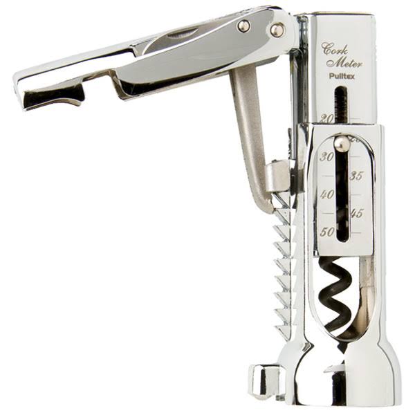 Compact Chrome-Plated Corkscrew with Pouch Q5558