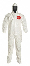 White XL Hooded Coveralls M4138