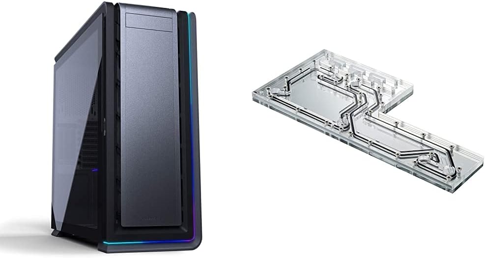Full Tower Case with Tempered Glass and Aluminum Panels, Black X815378