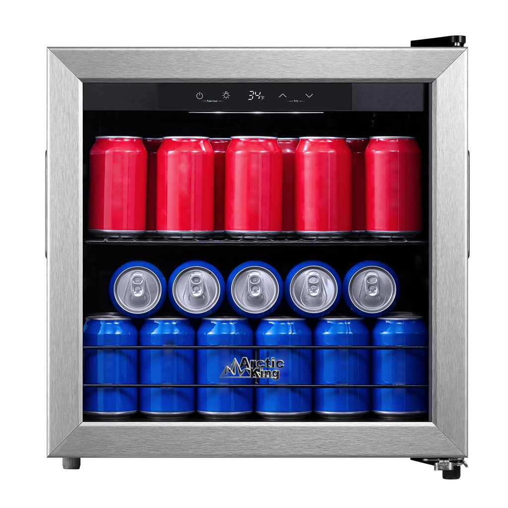 48-Can Beverage Fridge & Cooler with Electrical Control C740