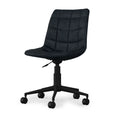 Distressed Blue Adjustable Swivel Office Chair O470787