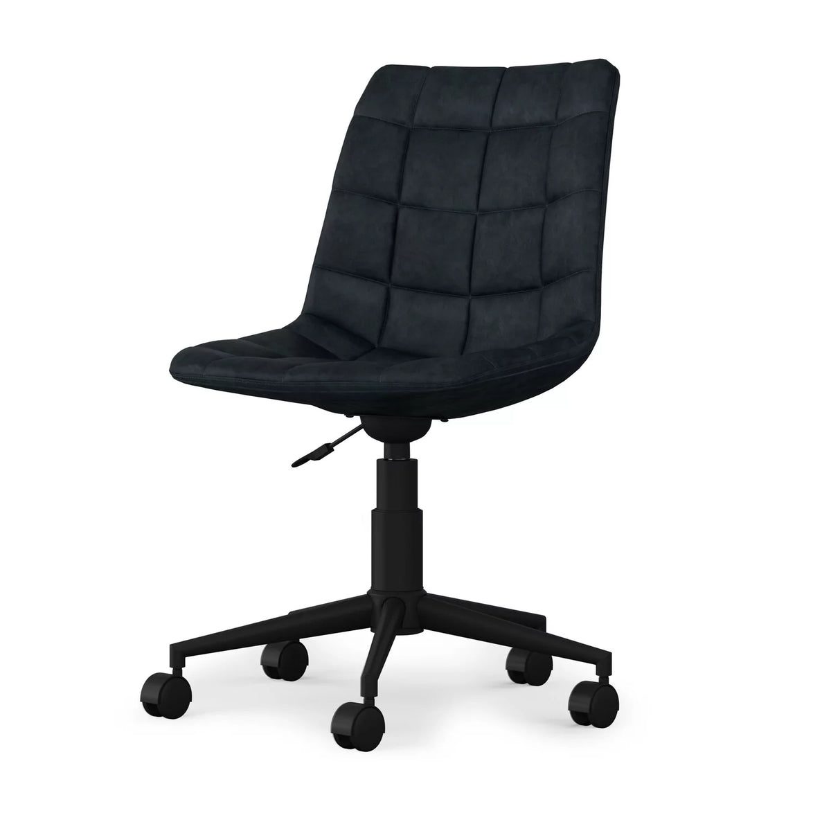 Distressed Blue Adjustable Swivel Office Chair O470787