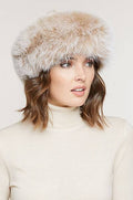 Sheared Mink Fur Cossack Hat with Fox Fur Trim N4017