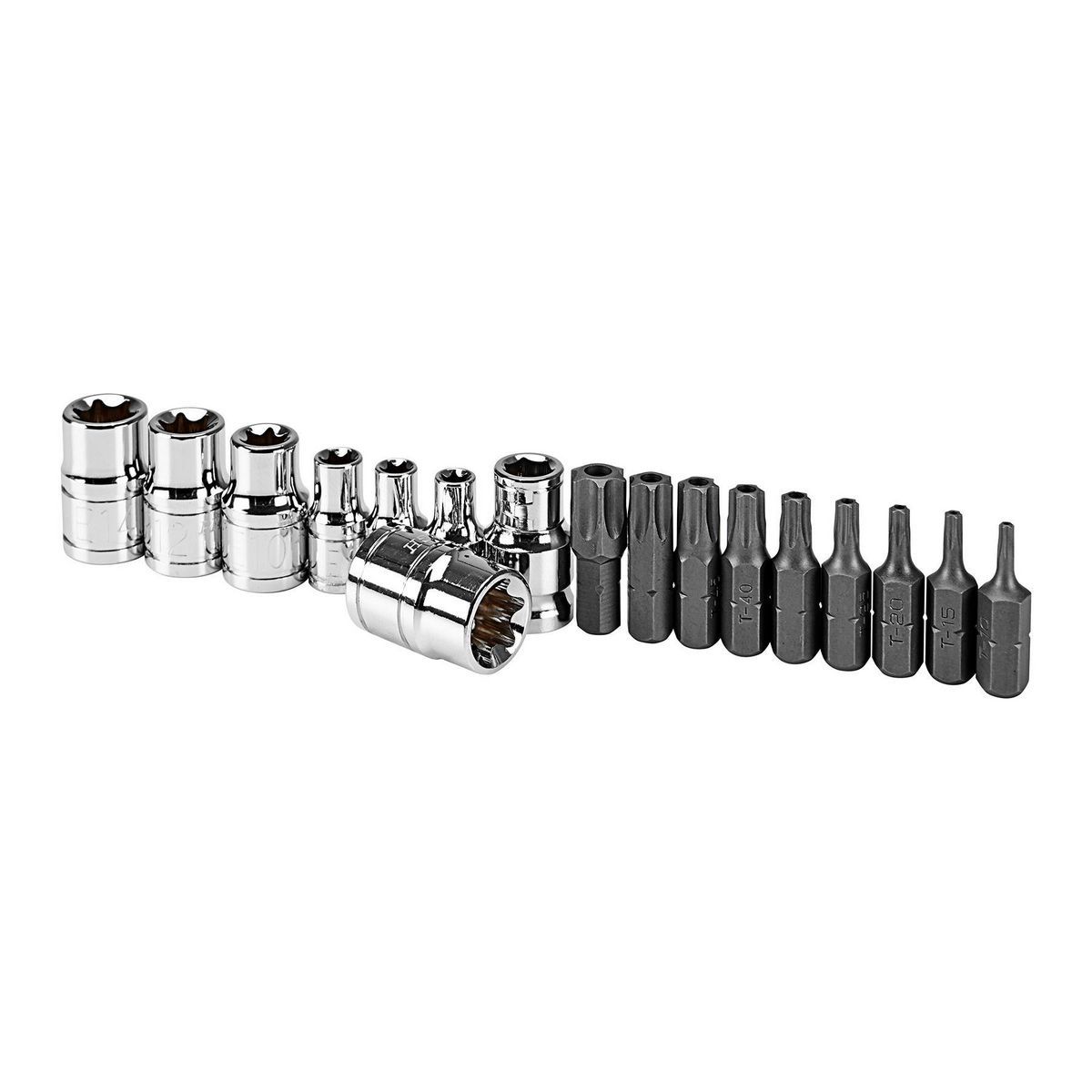 1/4 in. 3/8 in. Drive Star Bit Socket Set, 17 Piece W9173
