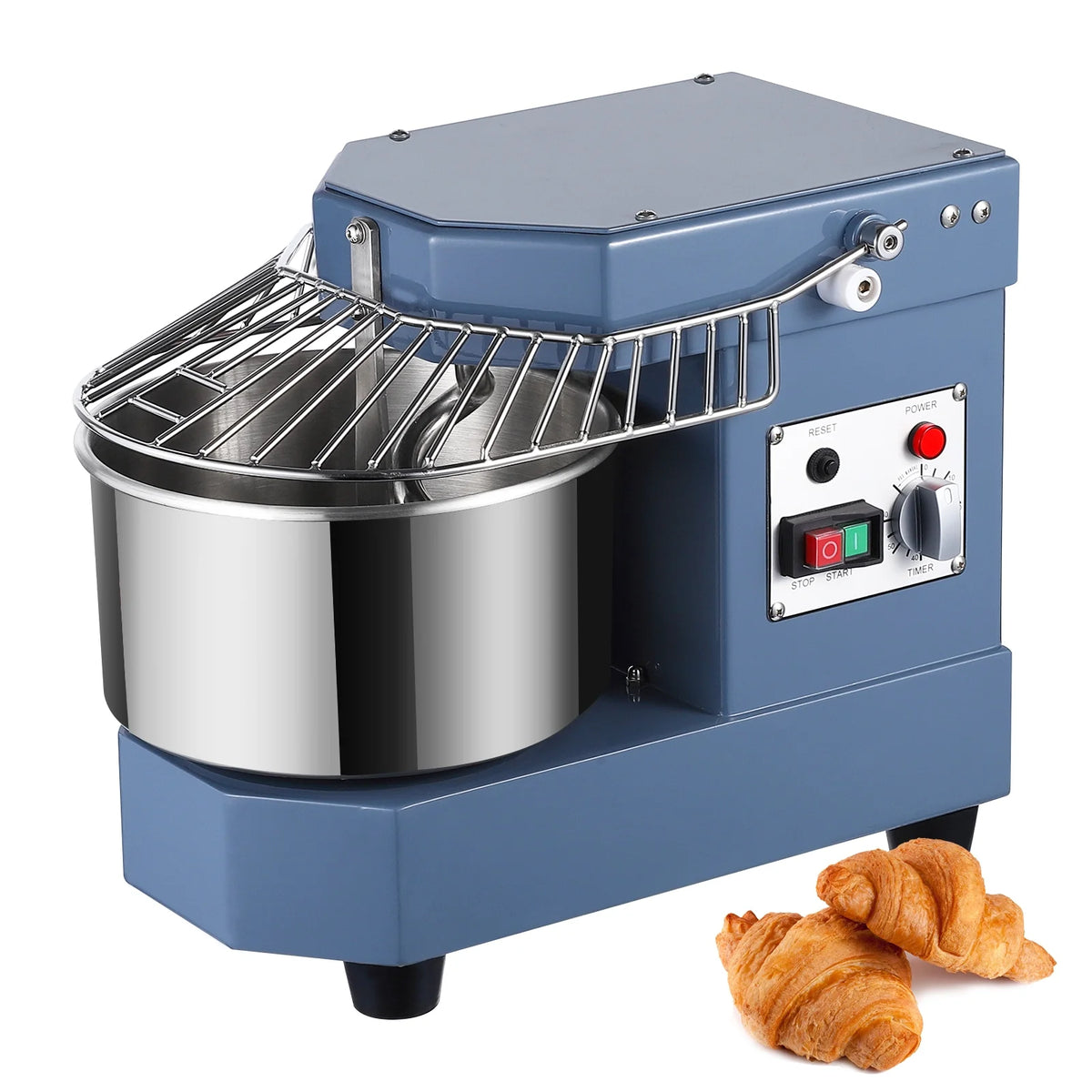 Commercial Dough Mixer, 8Qt Capacity, 450W Dual Rotating Dough Kneading Machine with Stainless Steel Bowl, Safety Shield, 110V N36888