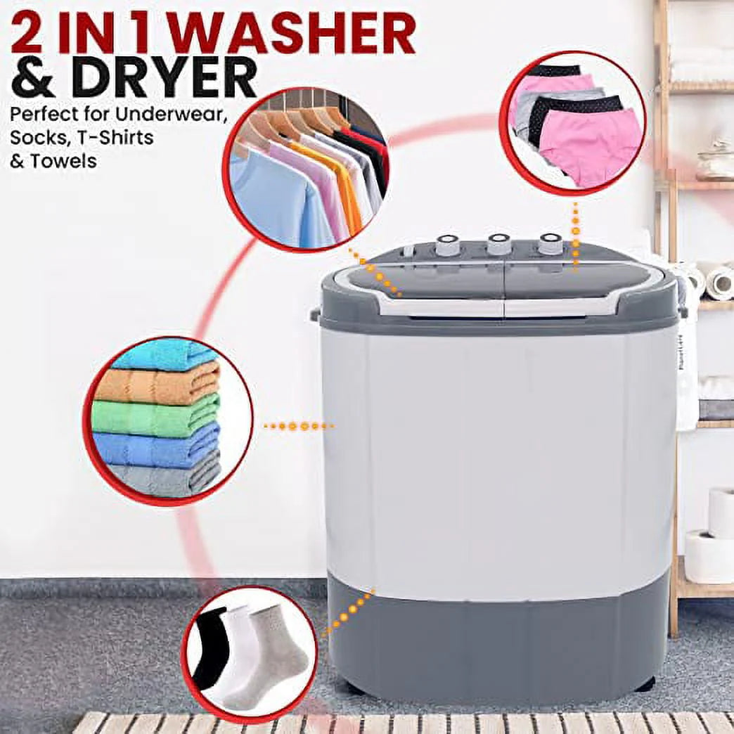 110 Volt 2 in 1 Compact Portable Washer and Dryer B914