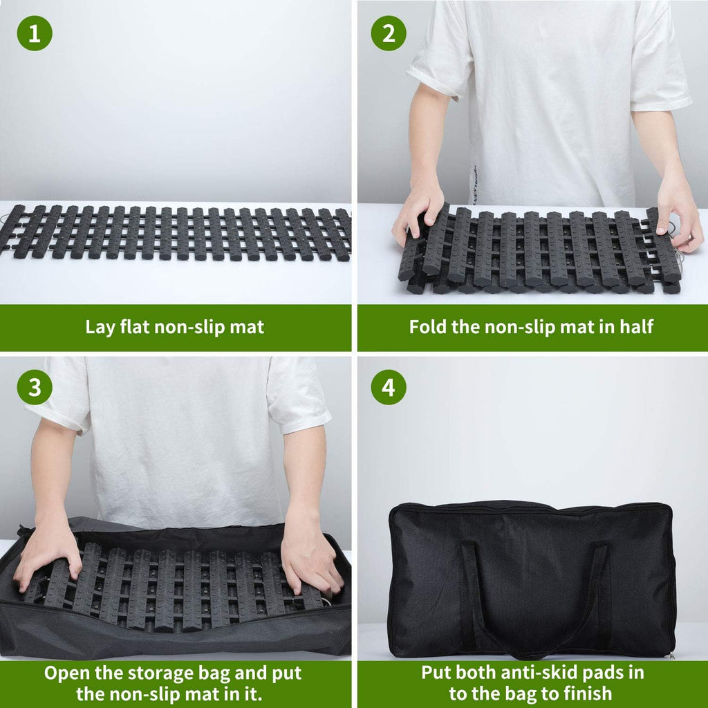 2 pcs Tire Traction Mats 39.3 x 10.8 X166