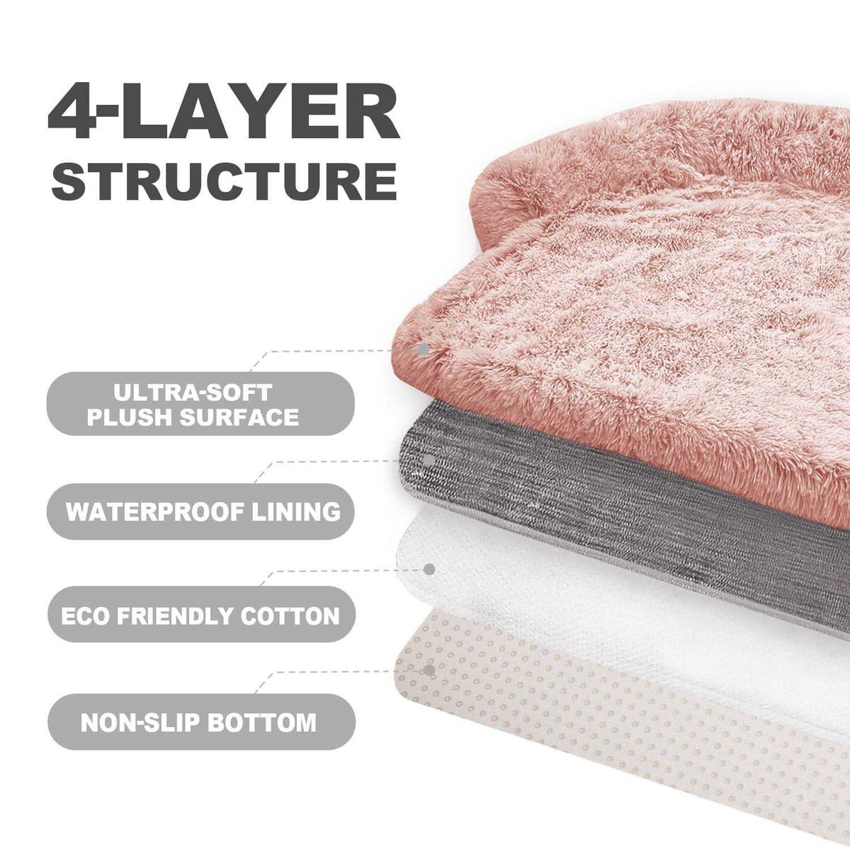 Washable Removable Pet Bed Mat D606557