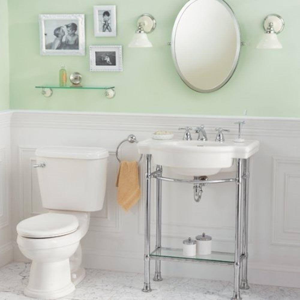 White Pedestal Sink Top B707609