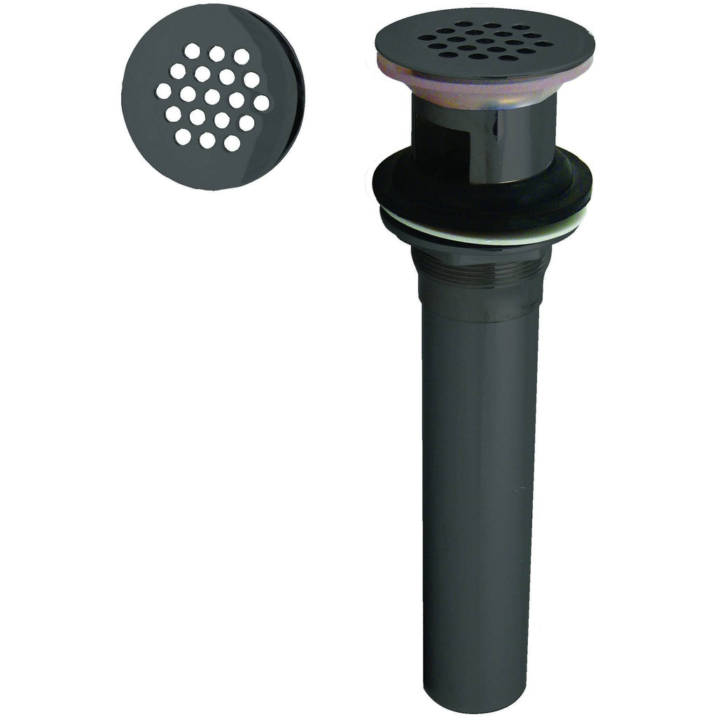 Polished Nickel Lavatory Drain with Overflow Holes P80360