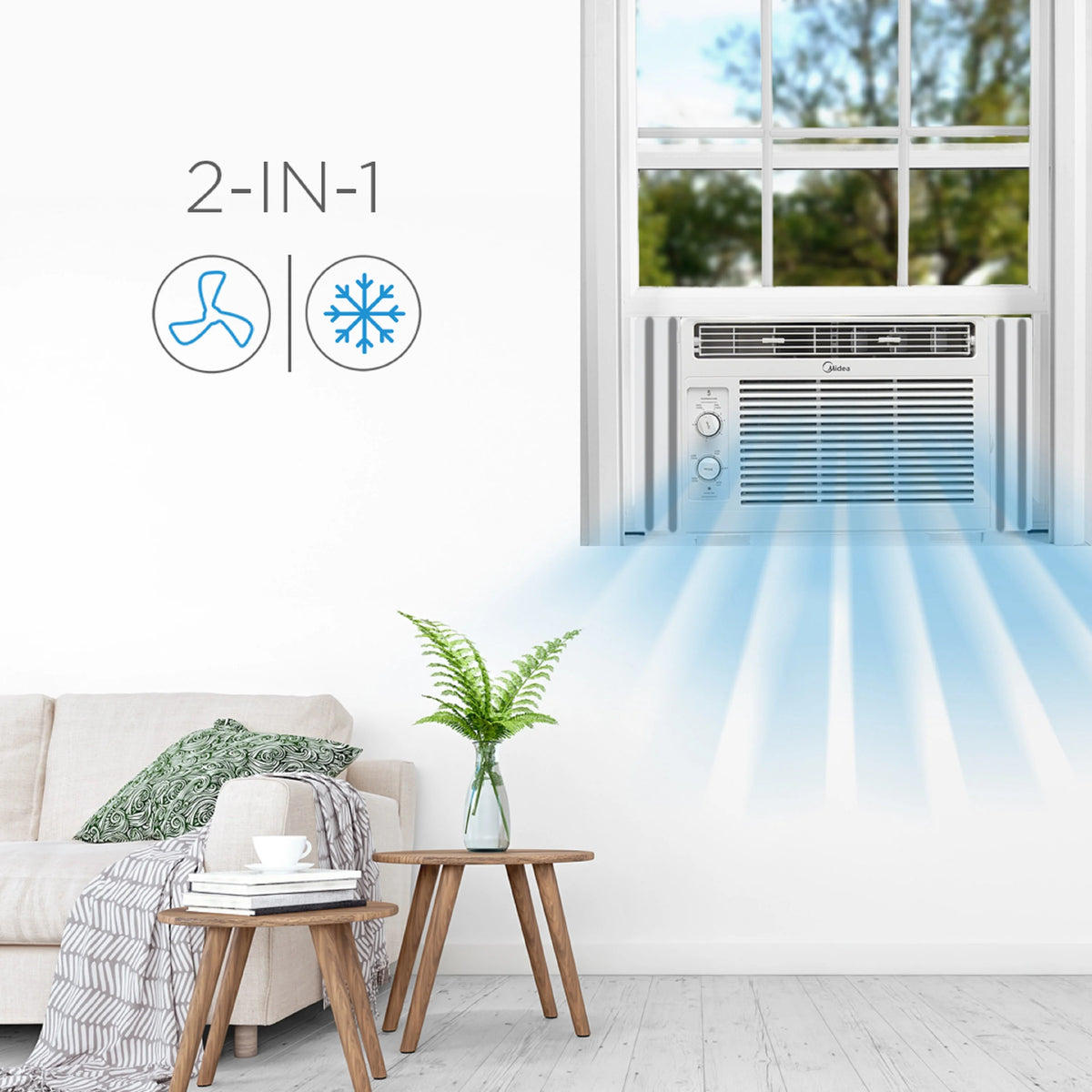 White Mechanical Window Air Conditioner T235550