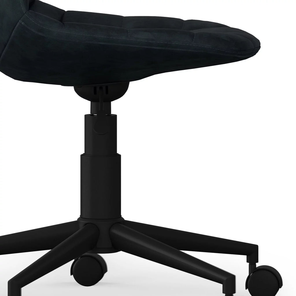 Distressed Blue Adjustable Swivel Office Chair O470787