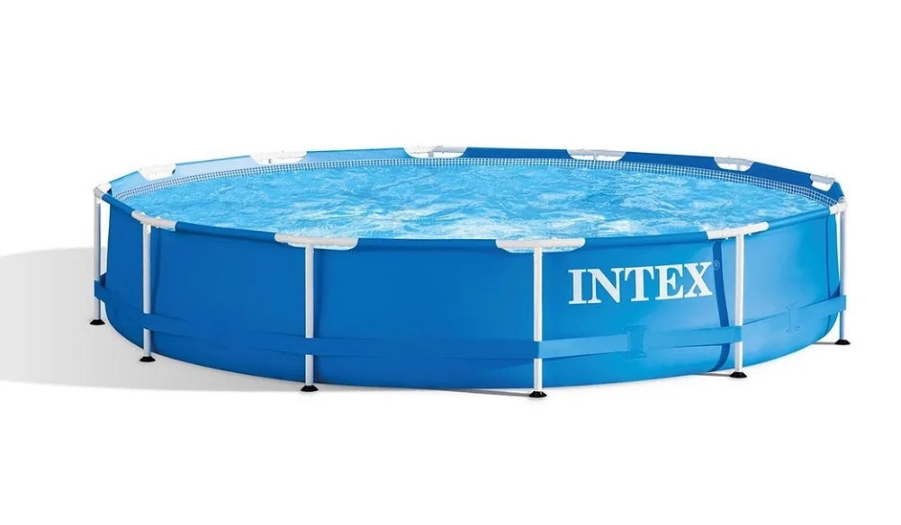 12' x 30 Metal Frame Swimming Pool with Pump & Filters J449305