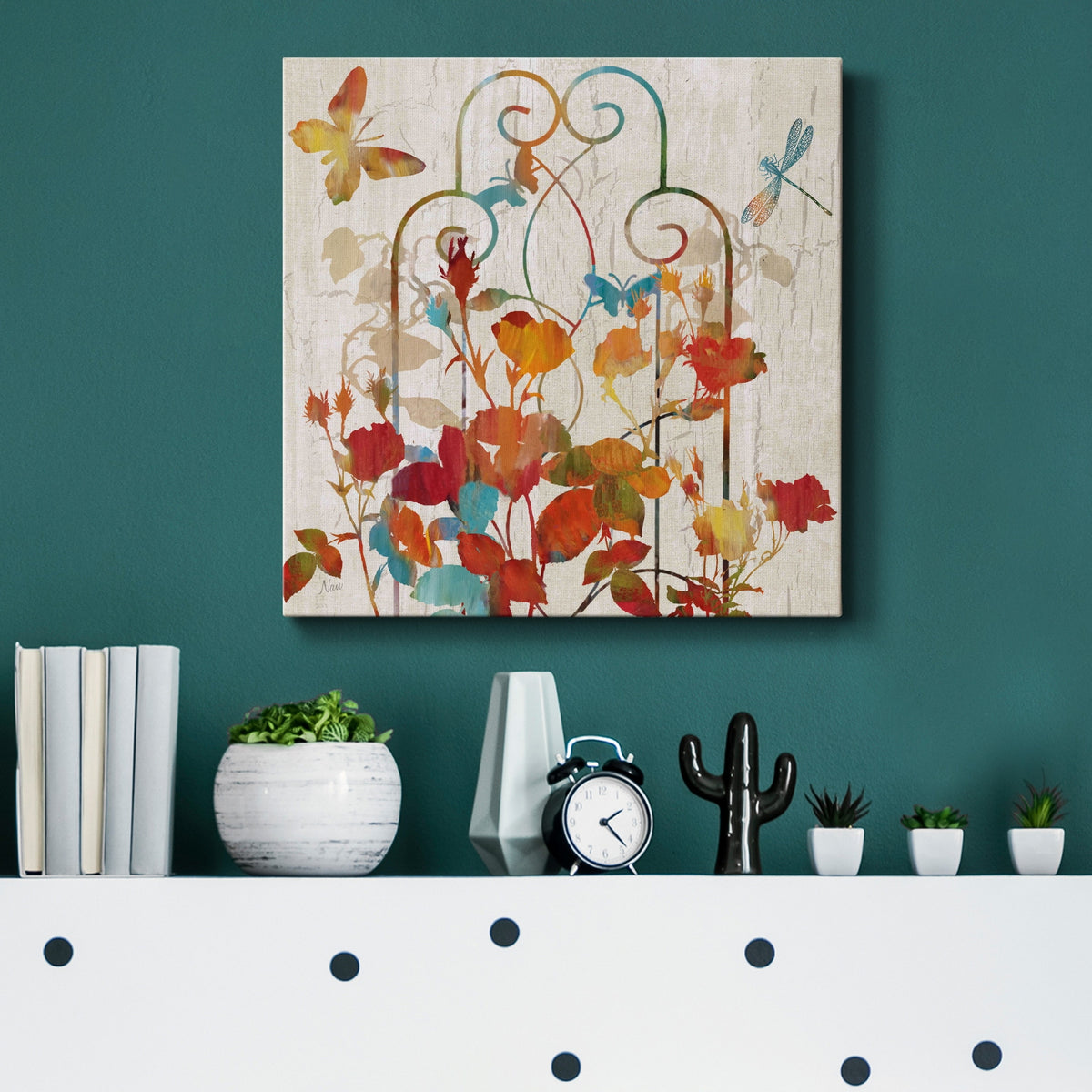 Rainbow Trellis Gallery Wrapped Canvas F32182