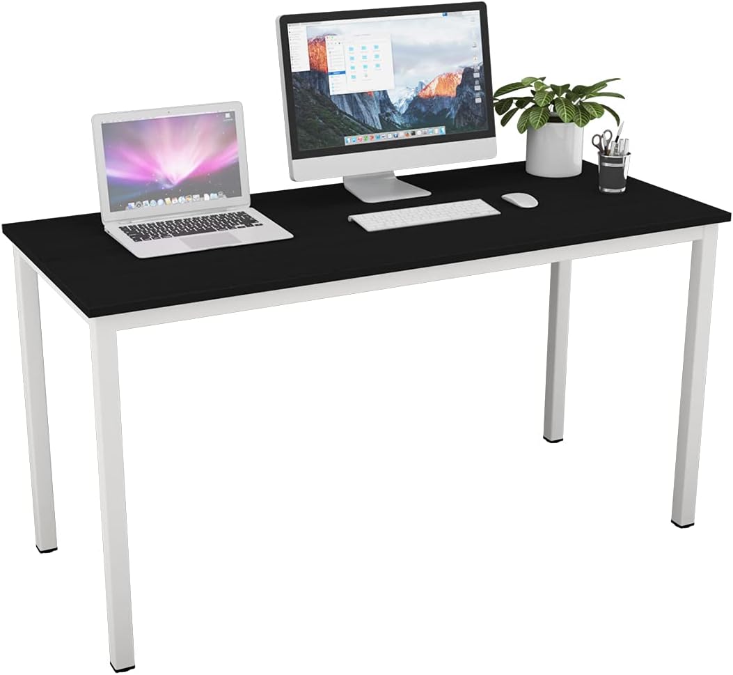 Black Brown 47 inches Computer Desk V82885