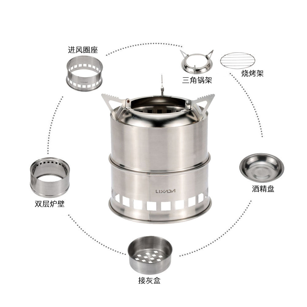 Stainless Steel Portable Wood Stove R38510