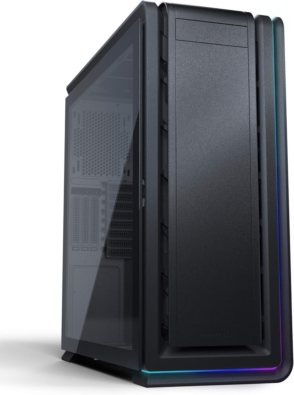 Full Tower Case with Tempered Glass and Aluminum Panels, Black X815378