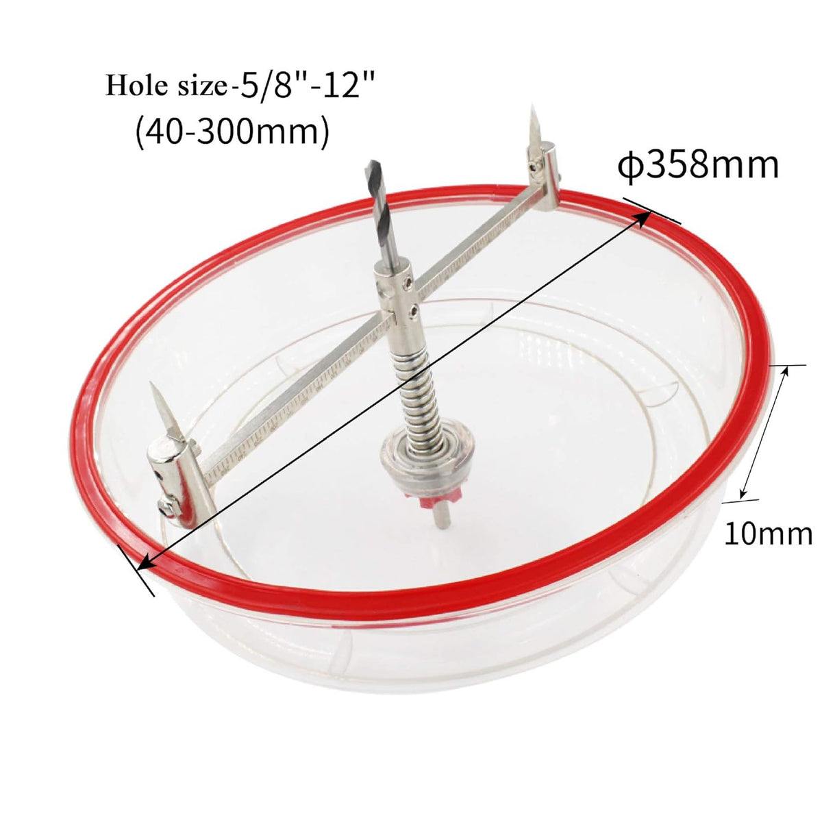 Adjustable Hole Saw Cutter Kit with ABS Dust Cover I78661